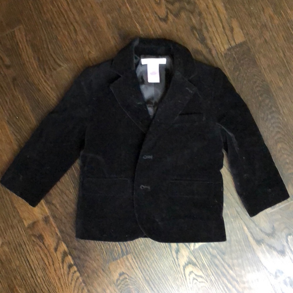 JANIE and JACK 18-24 mos. black velvet blazer